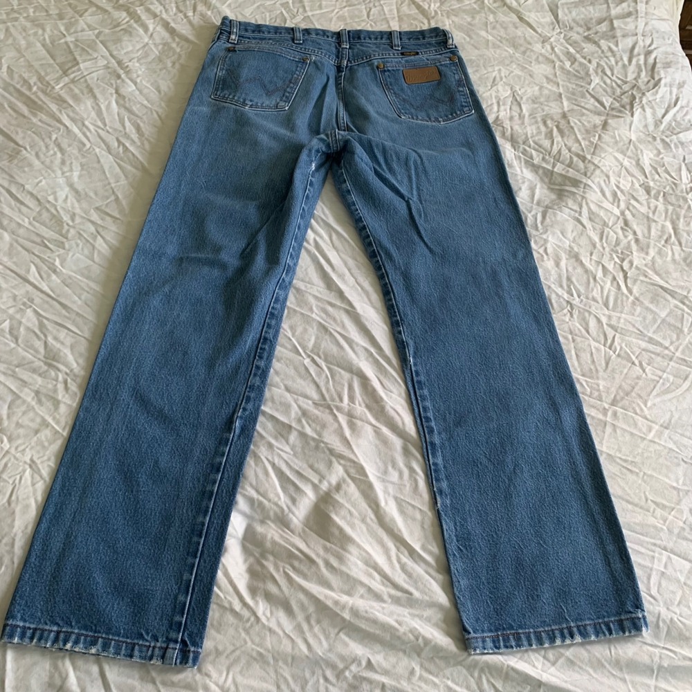 Wrangler 36x32 Jeans Blue 13MWZ Cowboy Cut Original Fit Straight Leg Denim